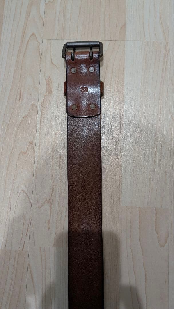 ​【極太4.7cm】RRL レザーベルト 32 ダブルアールエル