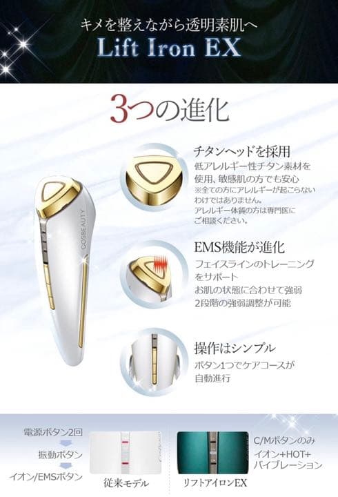 蓮　Cos Beauty  CB-054B-G01  リフトアイロンEX