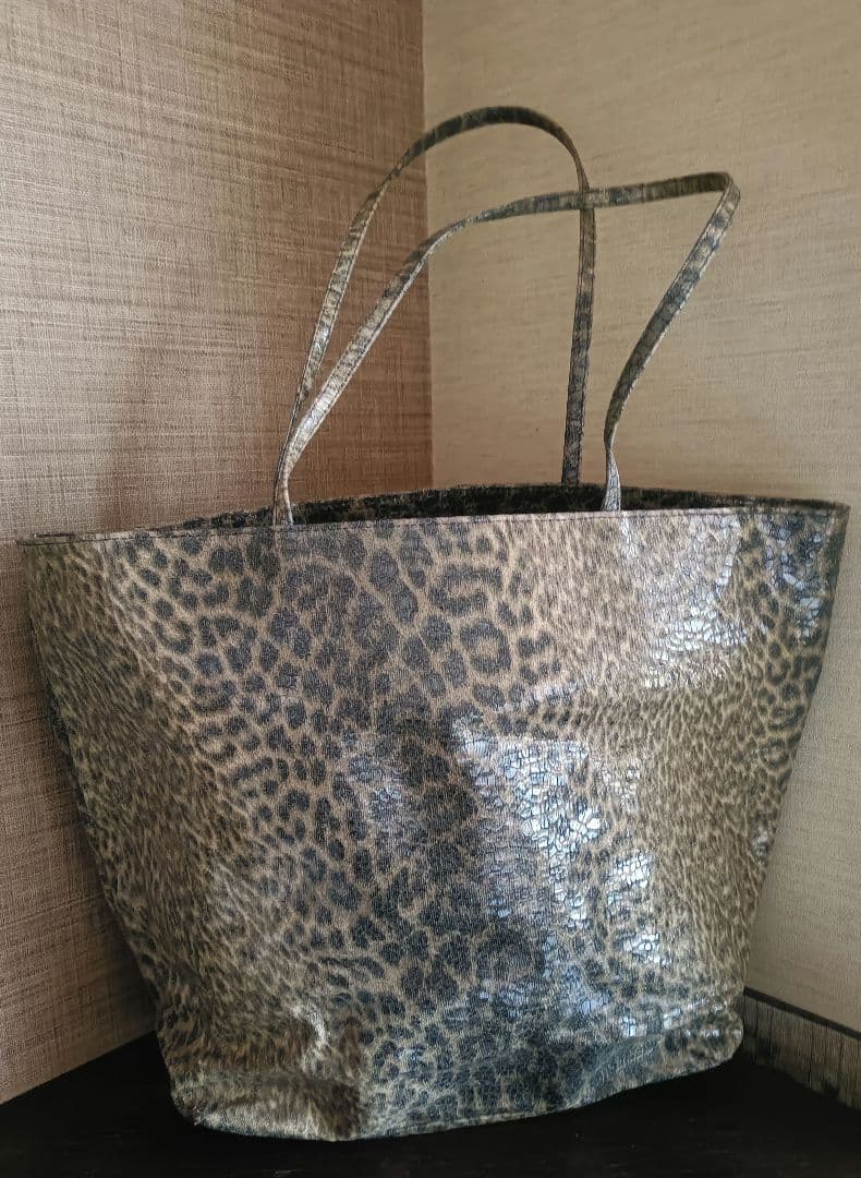 のんちゃんロベルトカヴァリ FREEDOM 大容量　バッグ レオパード柄