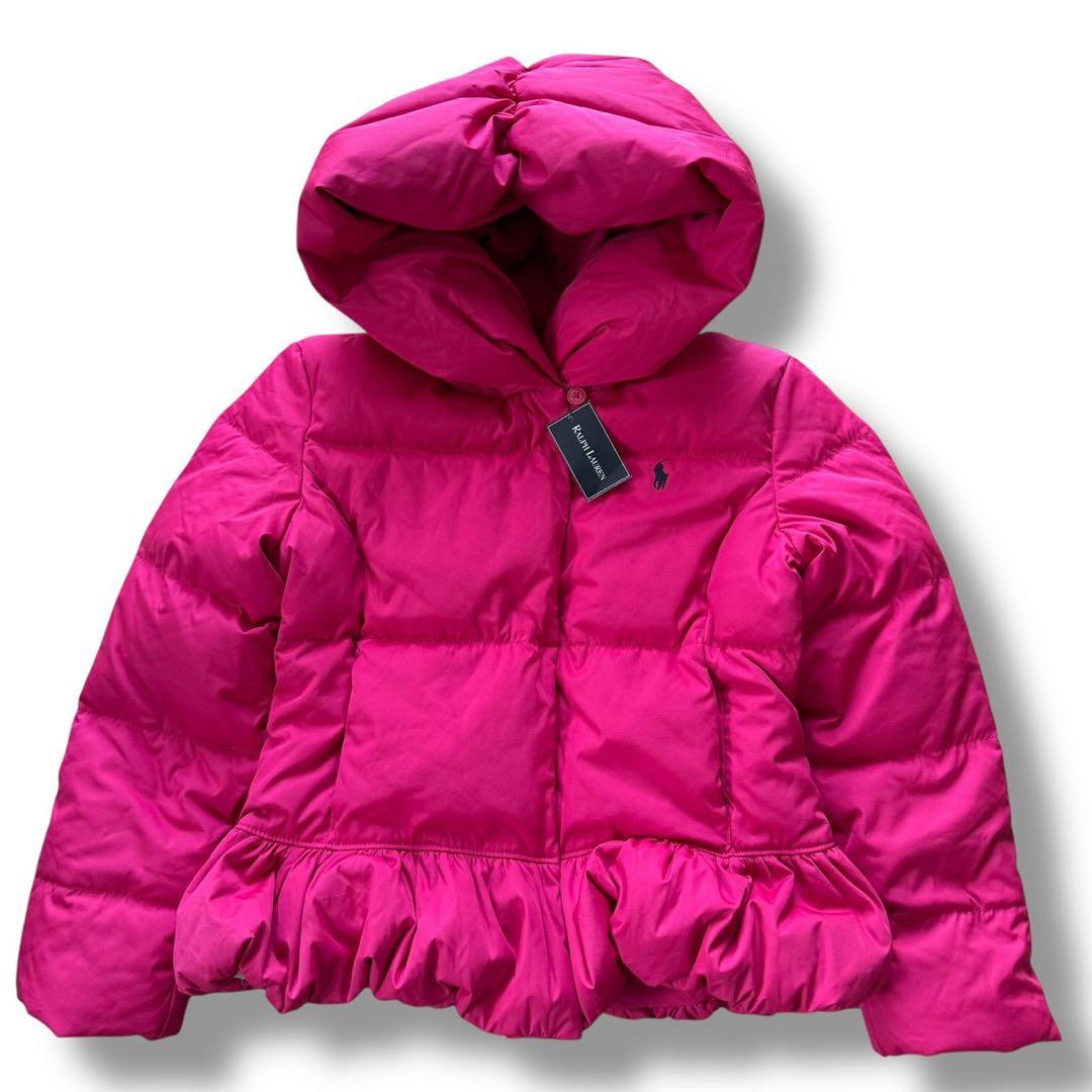 タグ付き ラルフローレン ダウンジャケット フリル ピンク 160 S相当