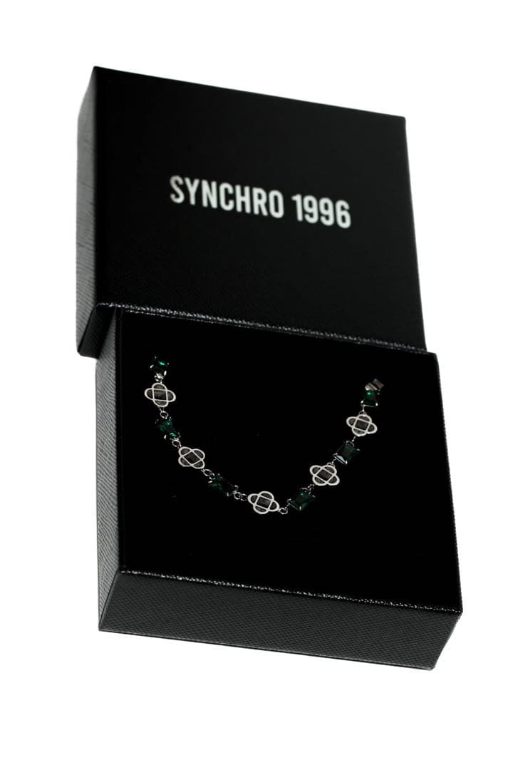 アクセサリー 316L Emerald Grid Necklace - Synchro1996