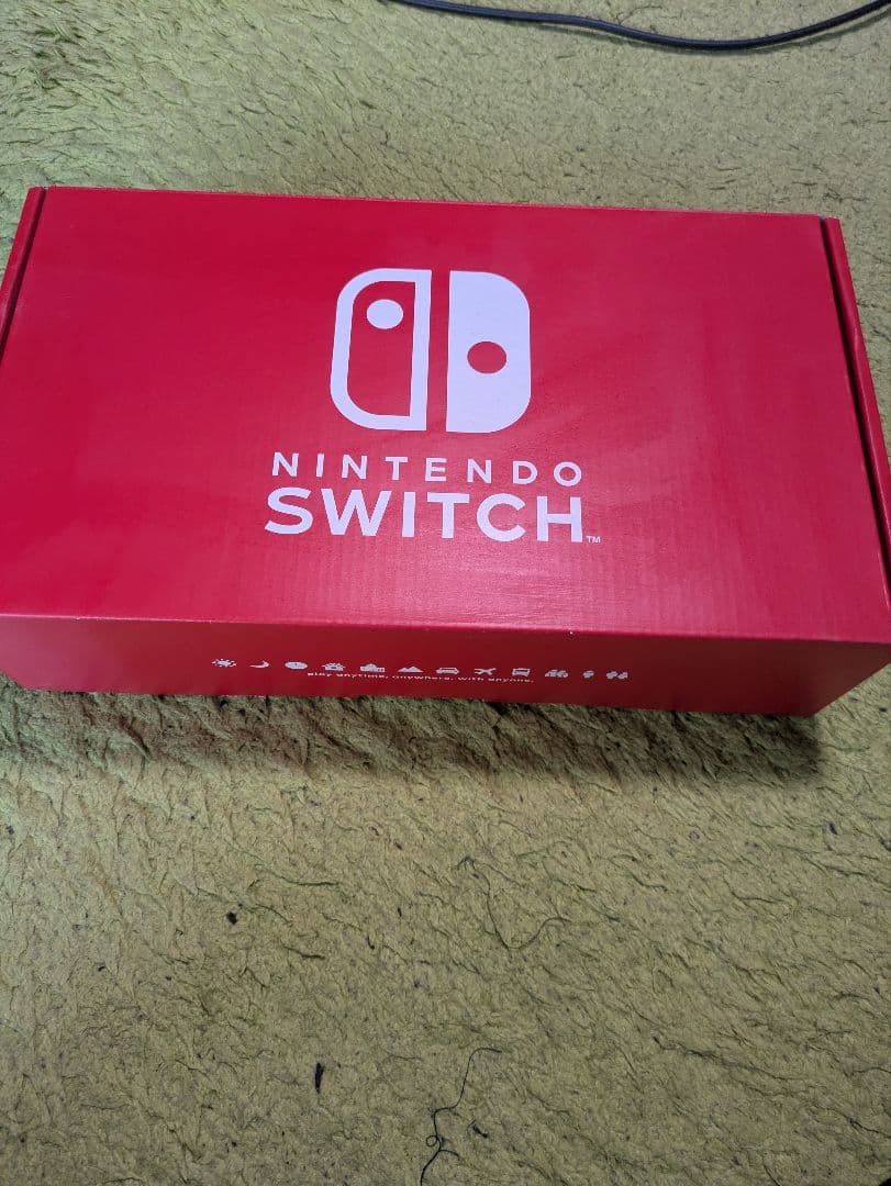 Nintendo Switch 通常モデル 箱あり　木目調スキンシール