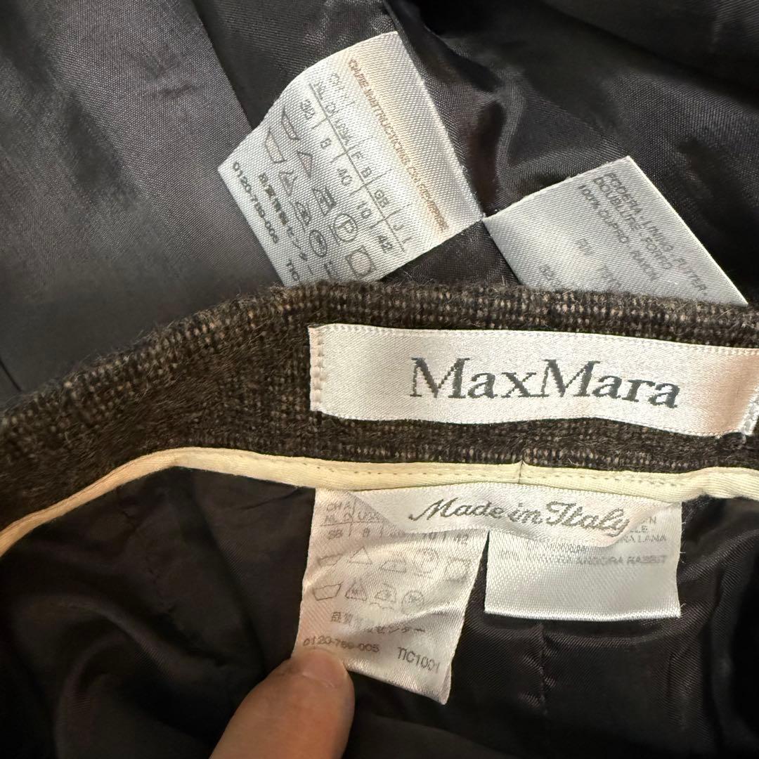 大きいサイズ✨マックスマーラ 【白タグ】パンツスーツ アンゴラ混 42