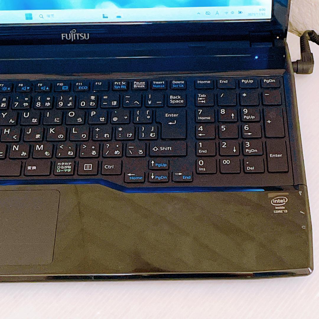 【快速】ノートパソコン 富士通 SSD Windows11 カメラ付 ノートPC