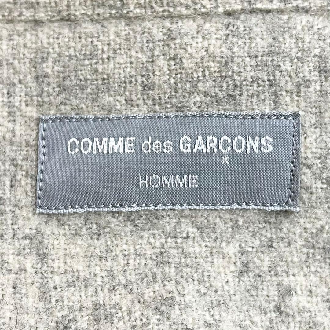 90’s コムデギャルソンオム 田中オム 開襟ウールシャツ オフホワイト