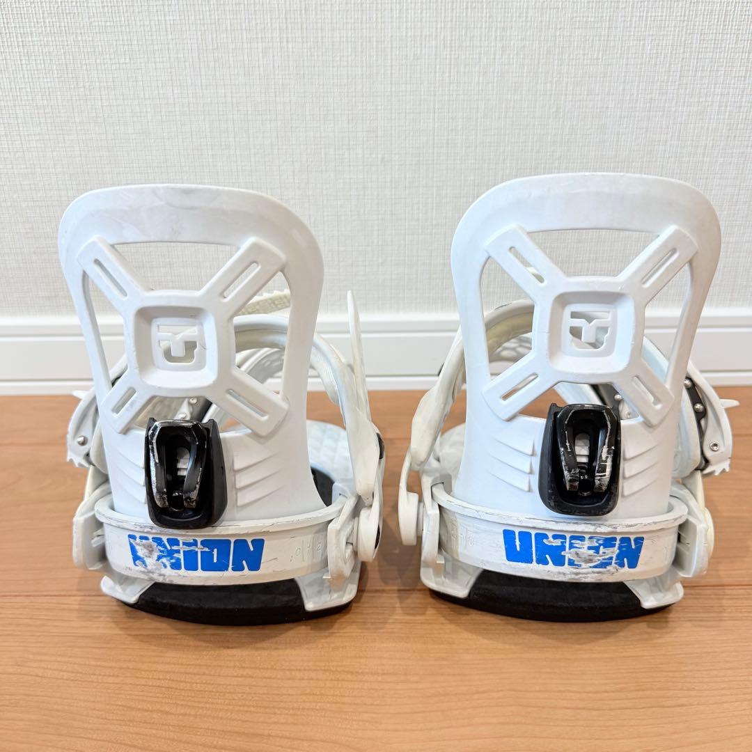 UNION キッズ　スノーボードビンディング ホワイト