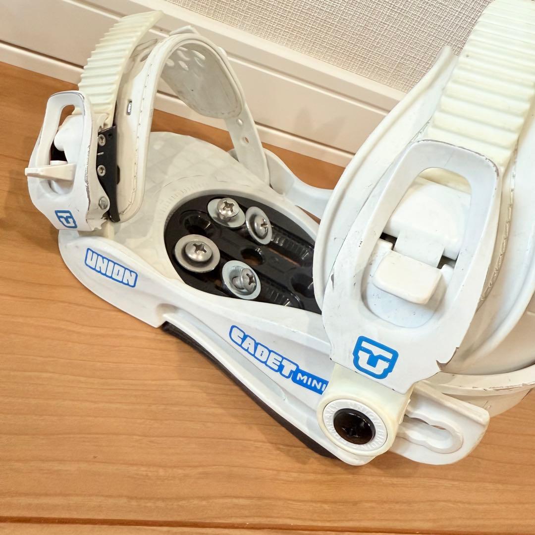 UNION キッズ　スノーボードビンディング ホワイト