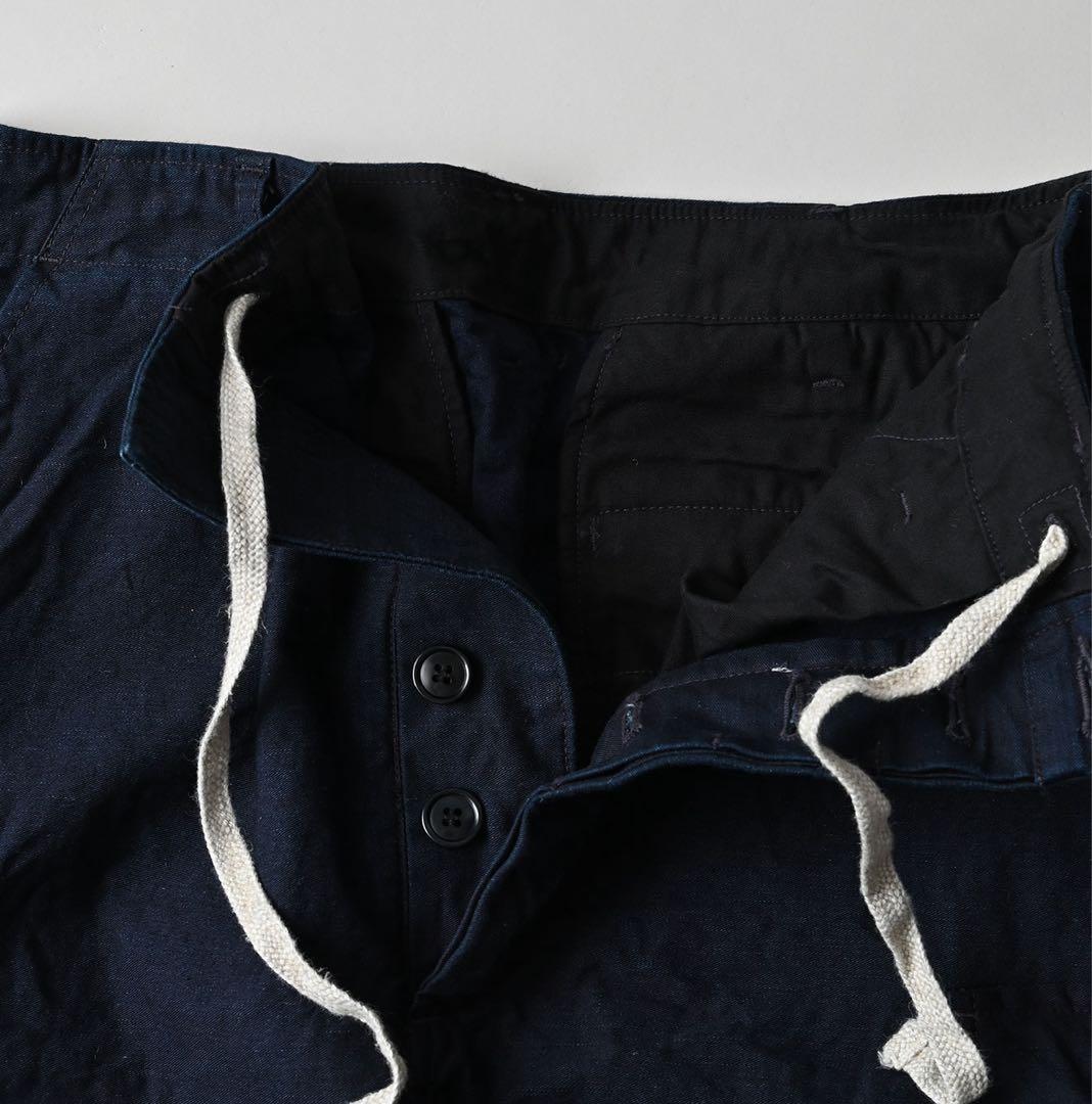 45R 45rpm バックサテンのカーゴスカート（インディゴ）　未使用