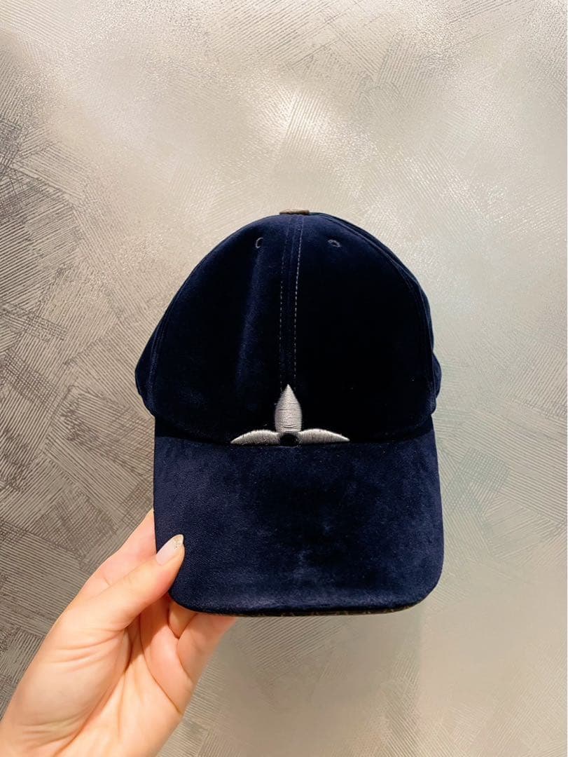 最終価格！ LOUIS VUITTON モノグラム ベロア キャップ