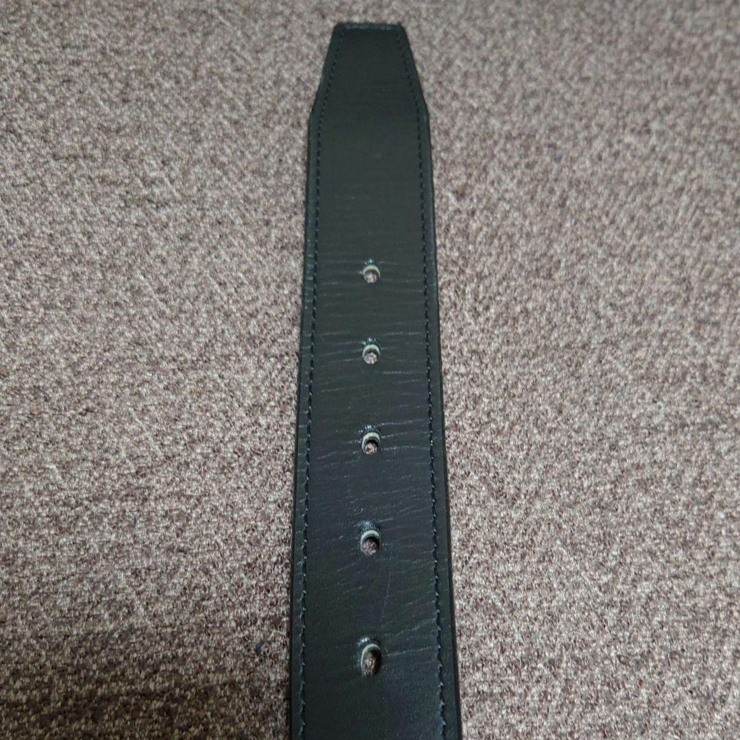 ブラックレーベル クレストブリッジ リバーシブルベルト レザー 牛革 本革 黒