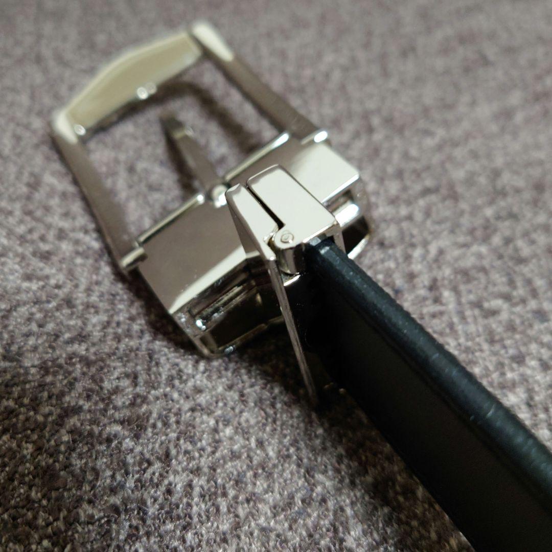 ブラックレーベル クレストブリッジ リバーシブルベルト レザー 牛革 本革 黒