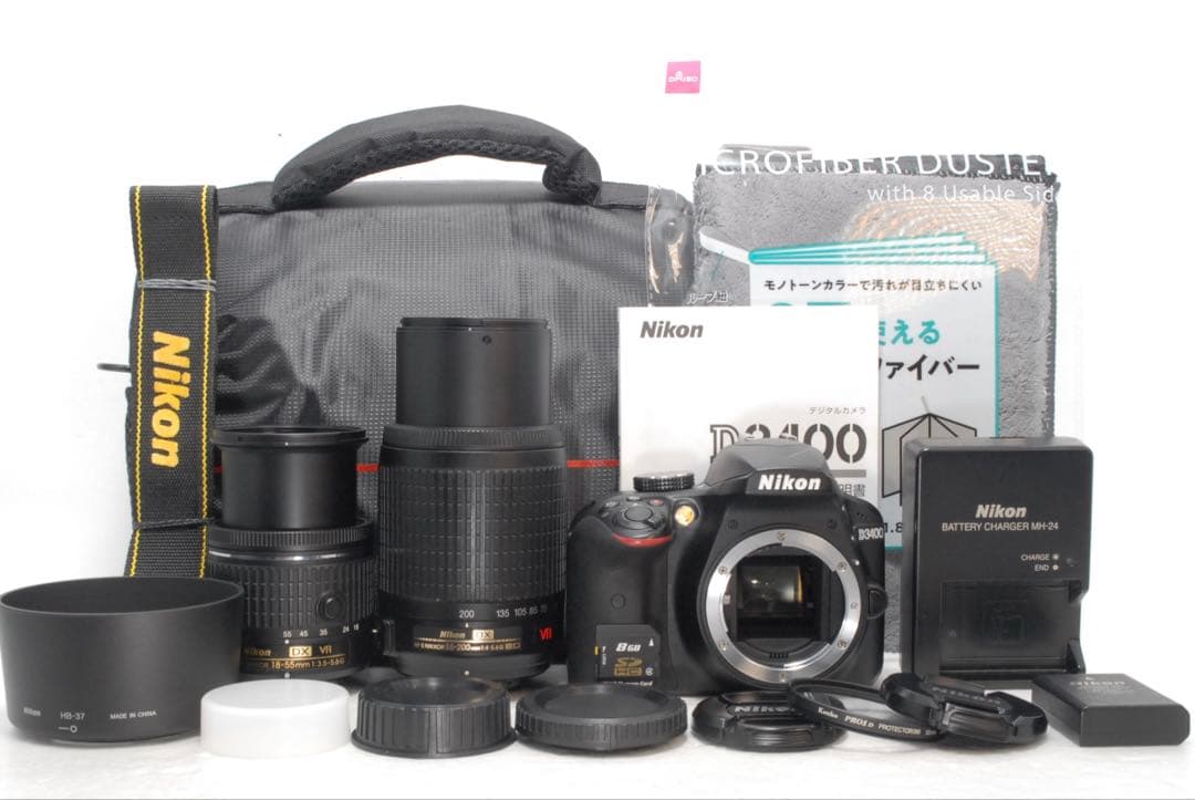 tr12.2 様フォロー割_Nikon D3400❤️ダブルレンズニコン 一眼レフ