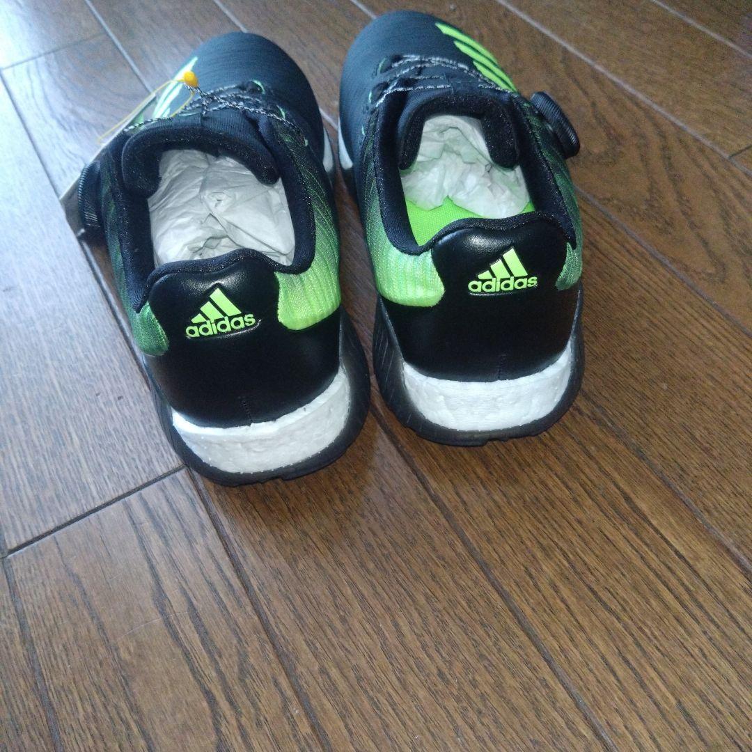adidas ゴルフシューズ BOA コードカオス　ブラック/グリーン