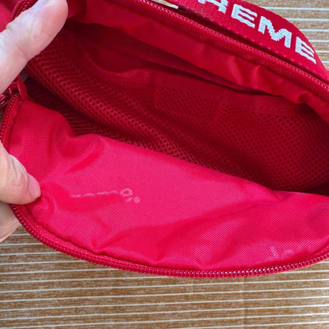 Supreme 赤 ボディバッグ CORDURA