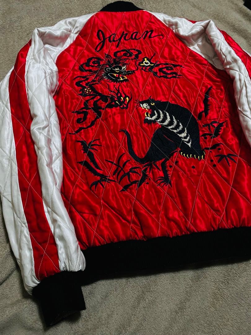 美品 テーラー東洋 龍虎鷲 ２面用 日本限定 スカジャン unisex レーヨン