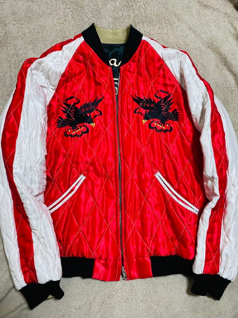 美品 テーラー東洋 龍虎鷲 ２面用 日本限定 スカジャン unisex レーヨン