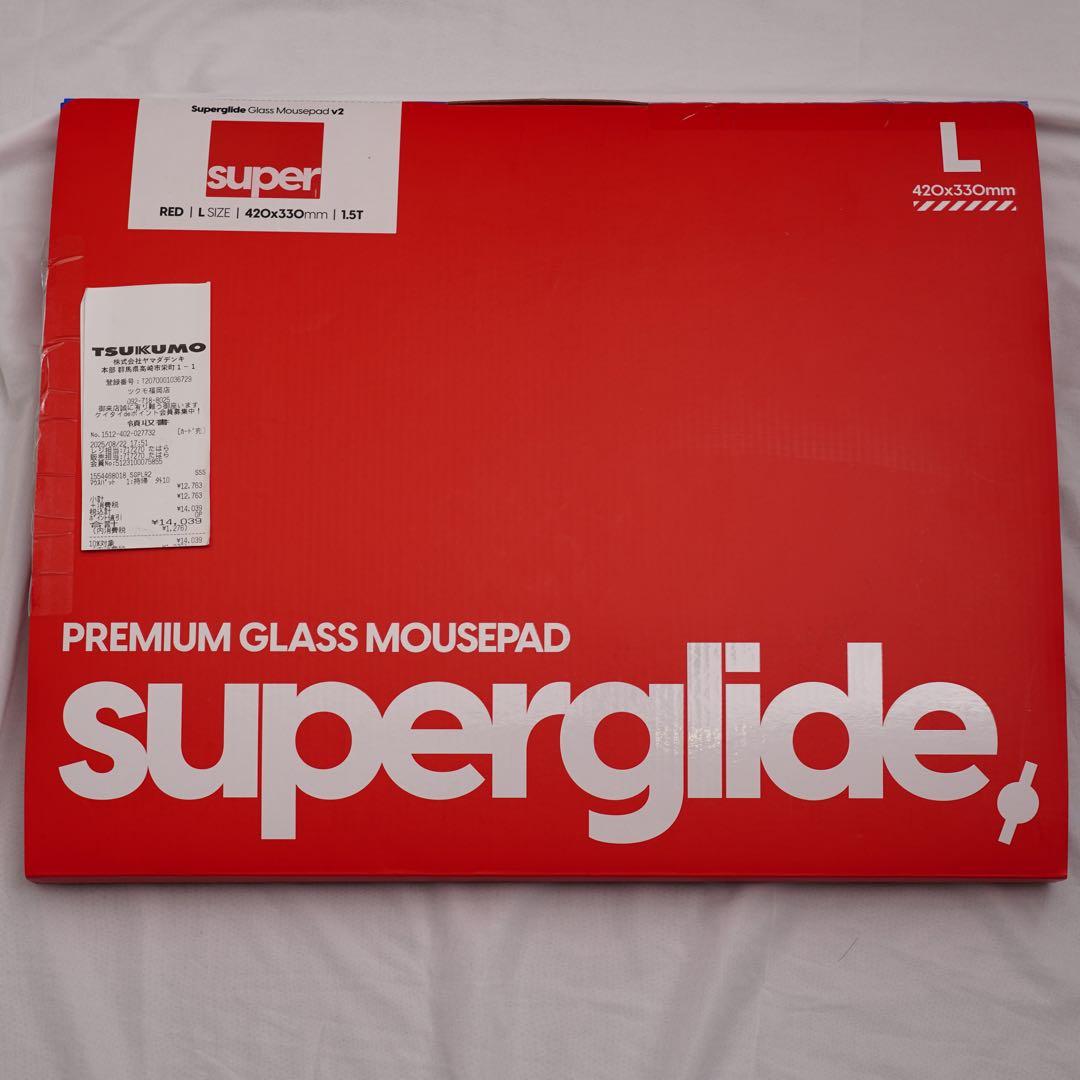 superglide プレミアムガラスマウスパッド Lサイズ