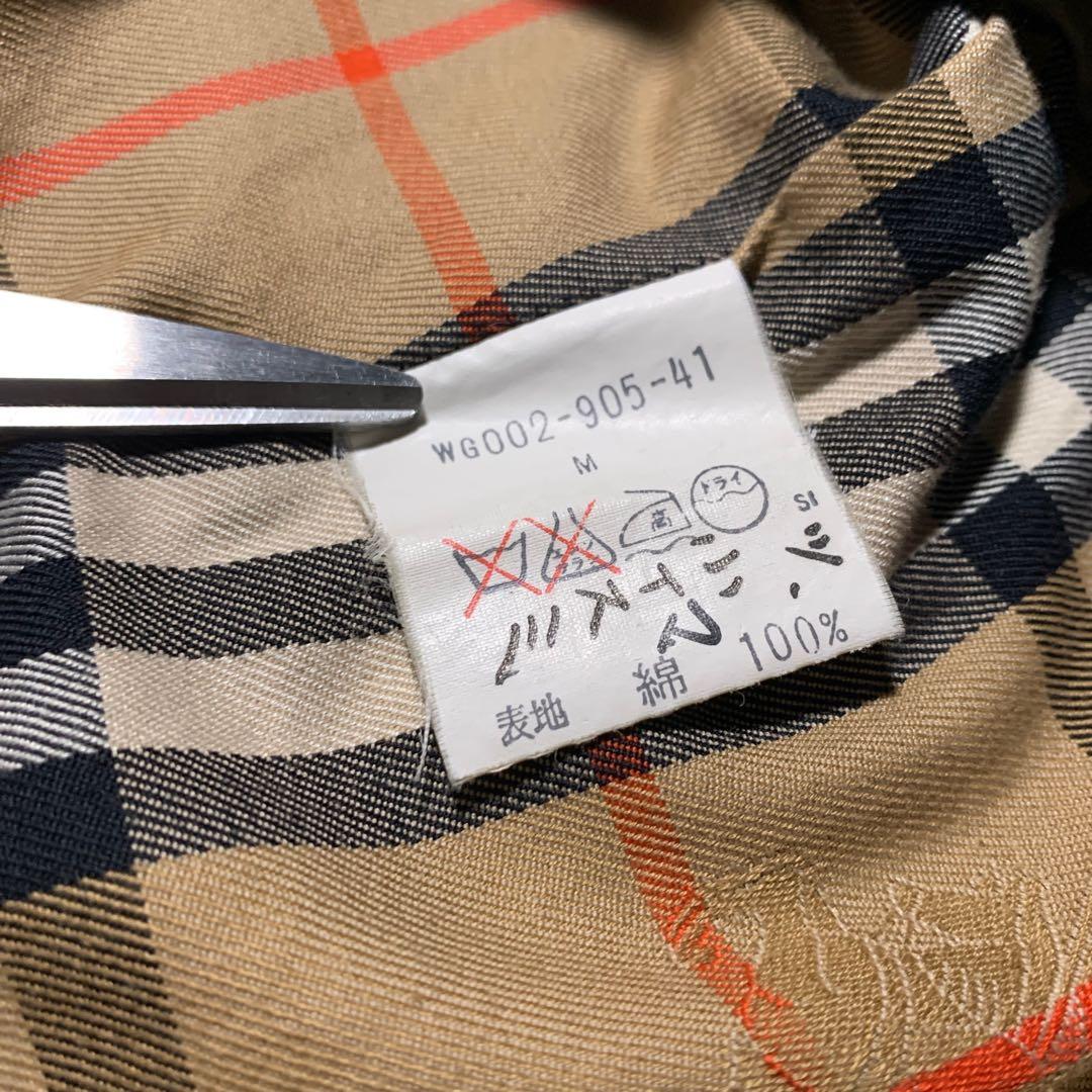 90s Burberrys ギャバジン スイングトップ ハリントンジャケット M