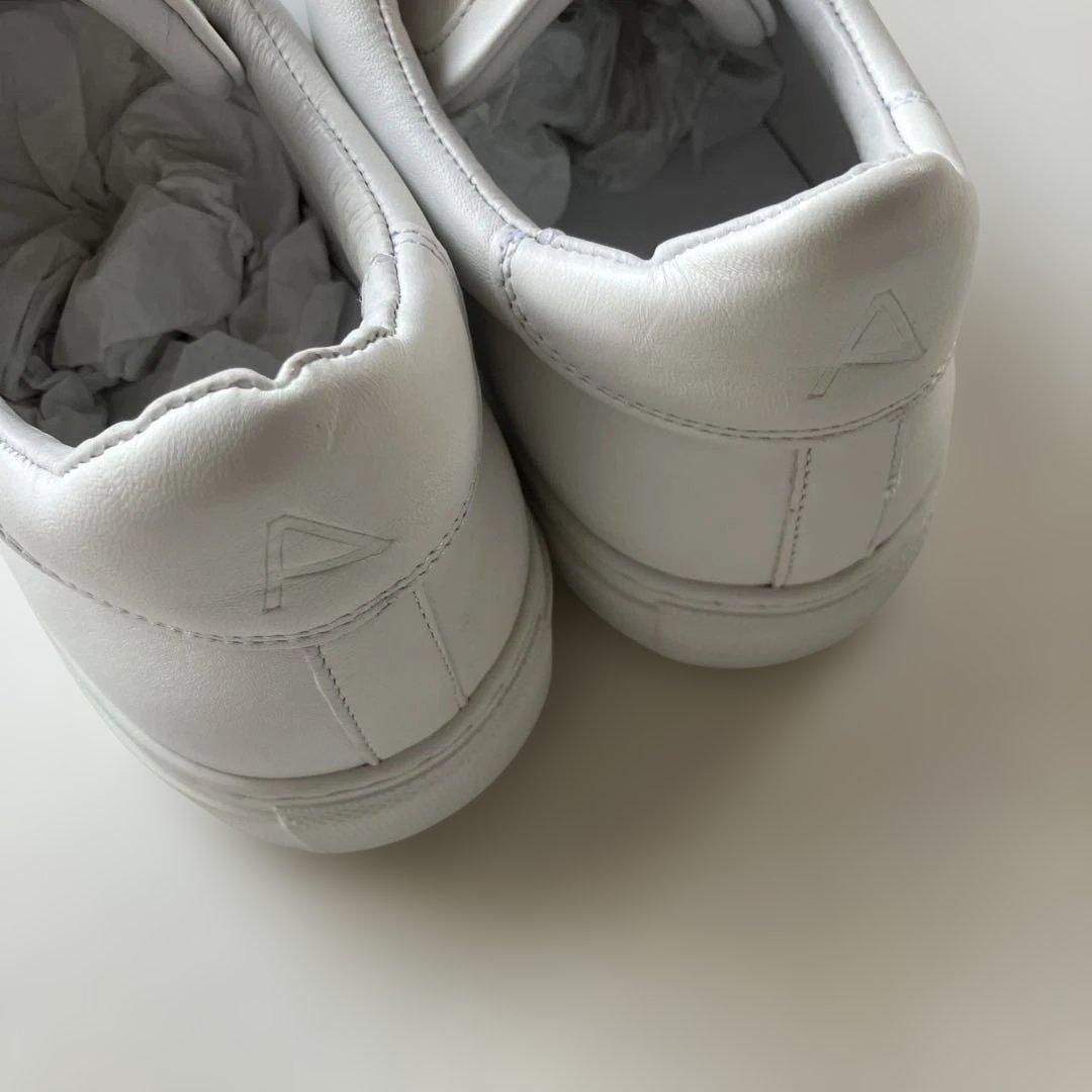 未使用　Amb レザー スニーカー　センタージップ　 ホワイト