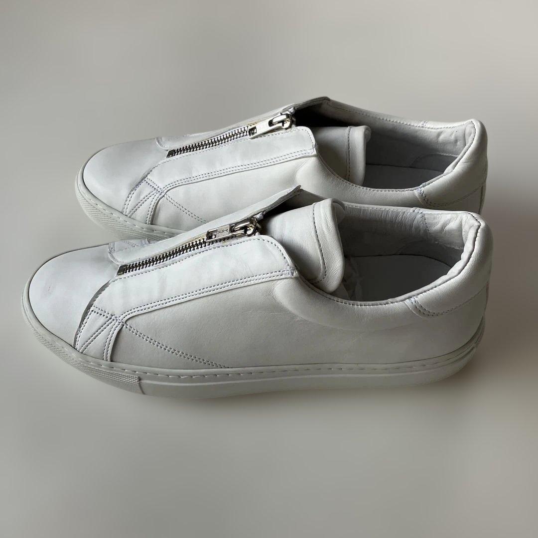 未使用　Amb レザー スニーカー　センタージップ　 ホワイト
