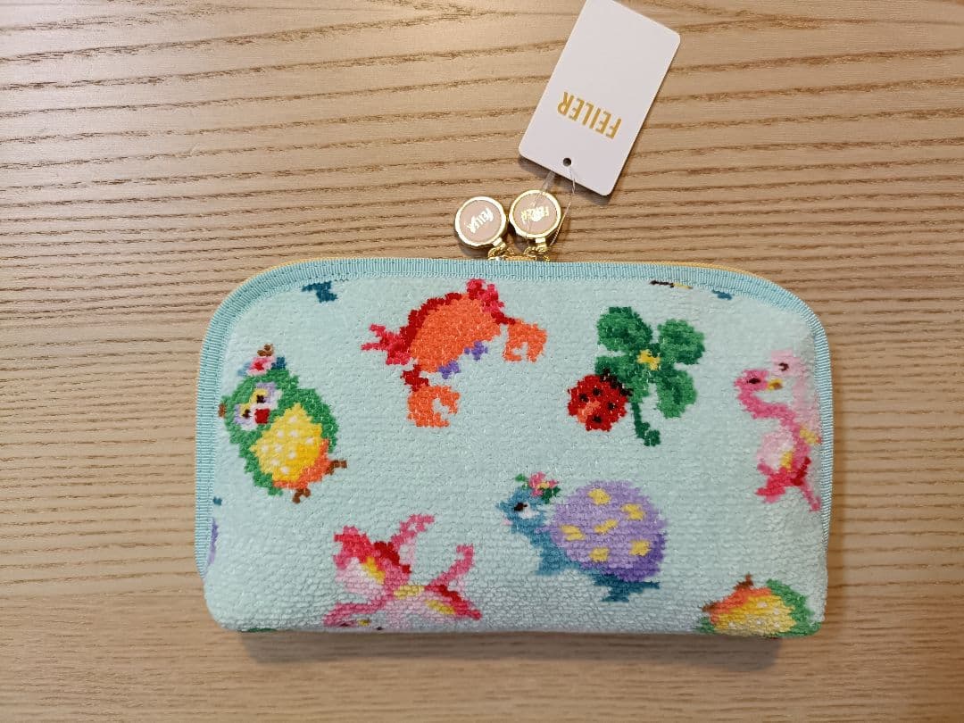 ＼週末セール／【新品未使用】FEILER×神崎恵さん　便利ポーチ　ペールグリーン