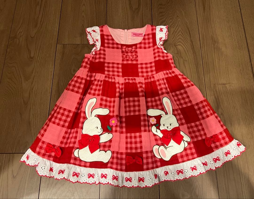 ミキハウス　チエコサク　ワンピース90cm