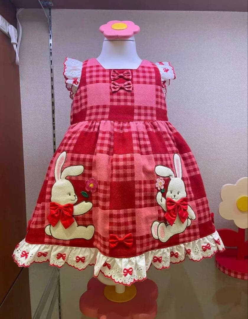 ミキハウス　チエコサク　ワンピース90cm