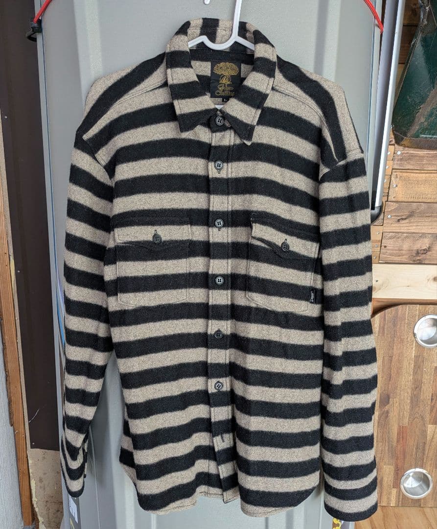 N*8様 グリーンクロージング　ネルシャツ