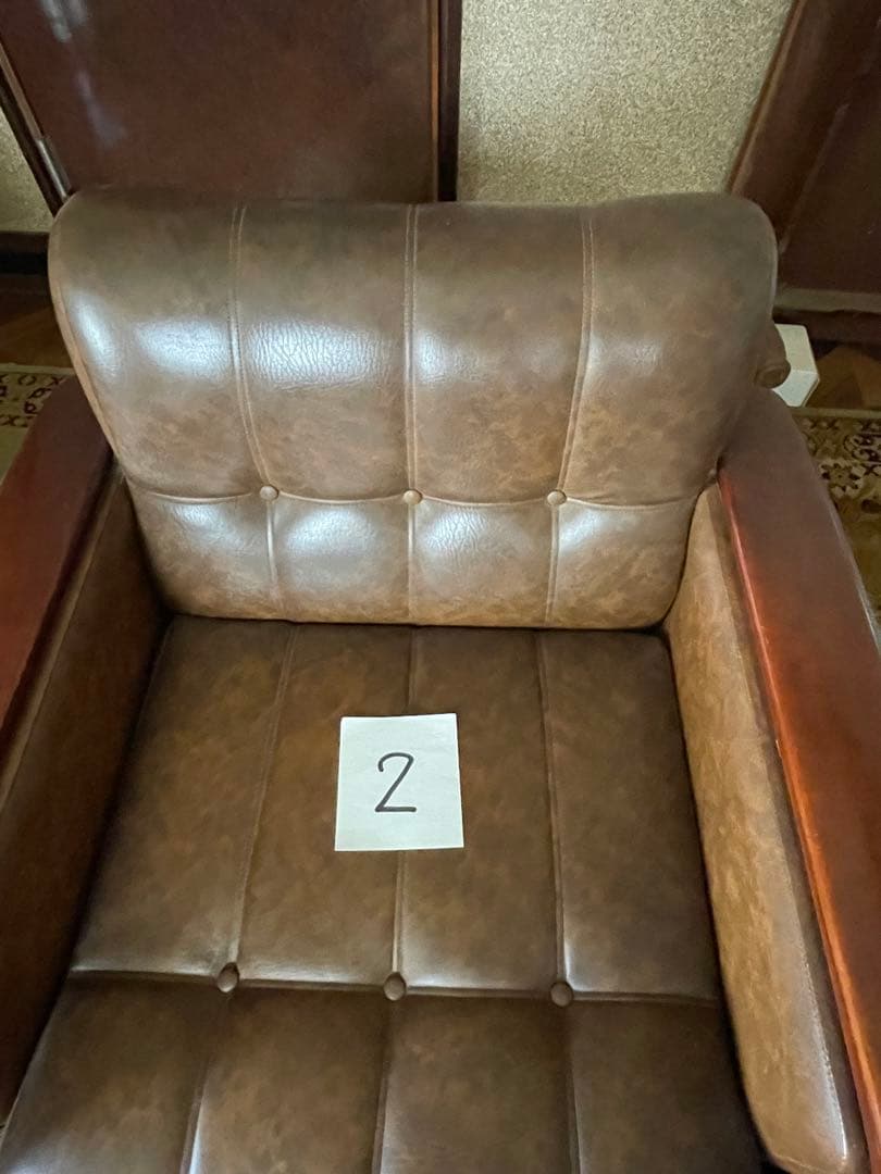 昭和レトロ　1人掛けソファ-2