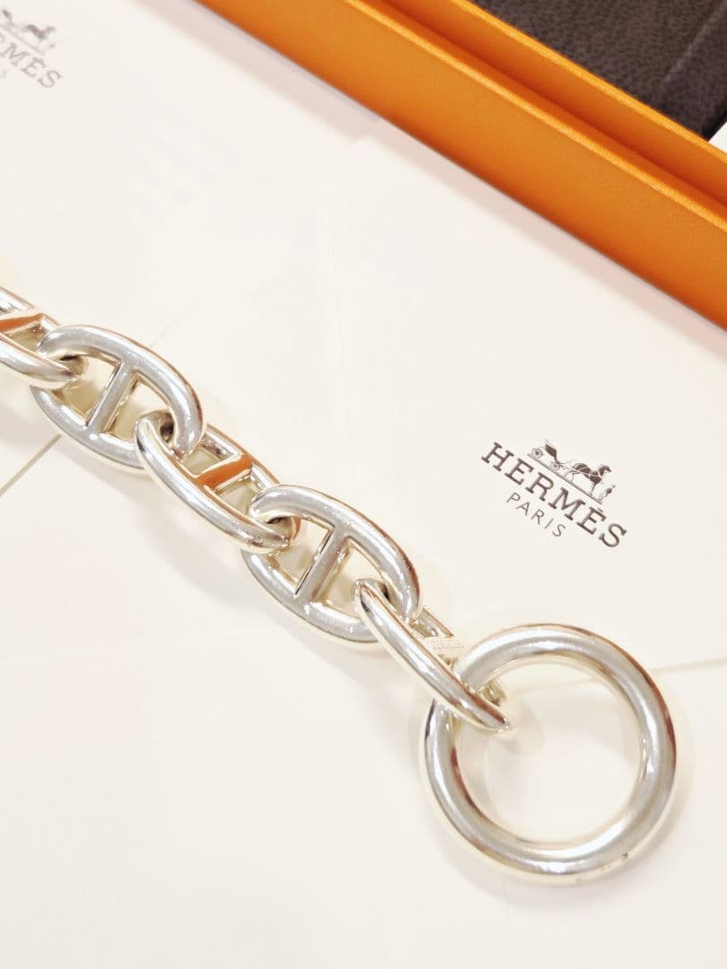 【HERMES】シェーヌダンクブレスレット GM12コマ