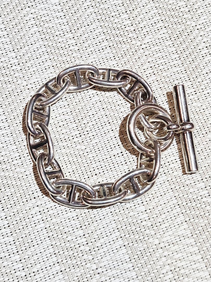 【HERMES】シェーヌダンクブレスレット GM12コマ