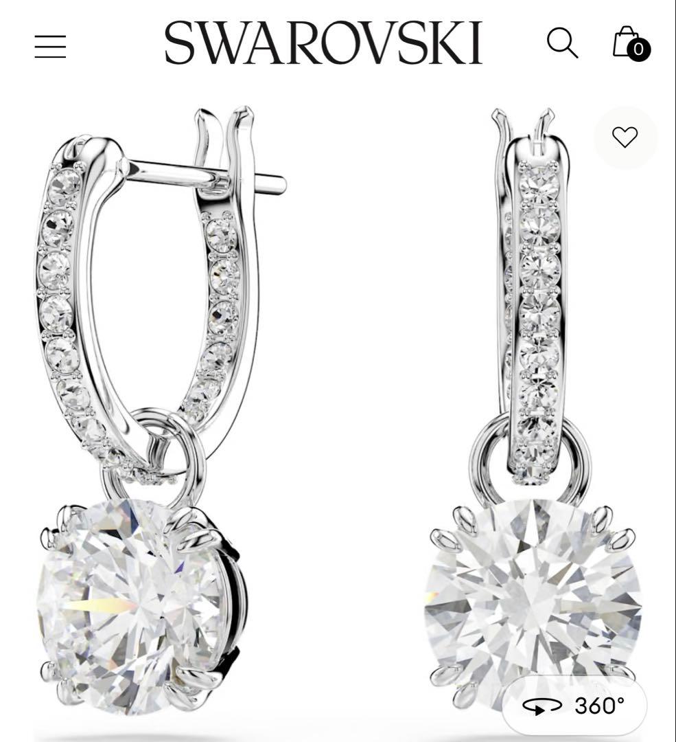 Swarovski/ドロップピアス/ほぼ新品未使用/片耳のみ