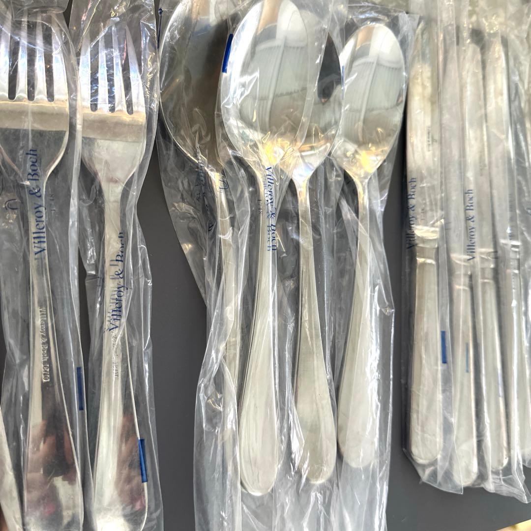 値下美品未使用villeroy&boch ビレロイ&ボッホフォークナイフスプーン