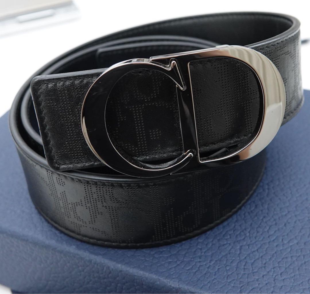 ディオール CD　リバーシブル　オブリーク ベルト 90