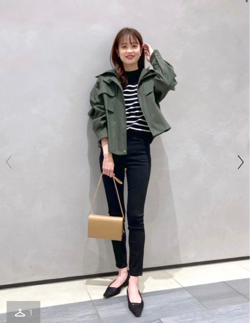 極美品 現行Theory ミリタリーサファリジャケット　スプルース　カーキS