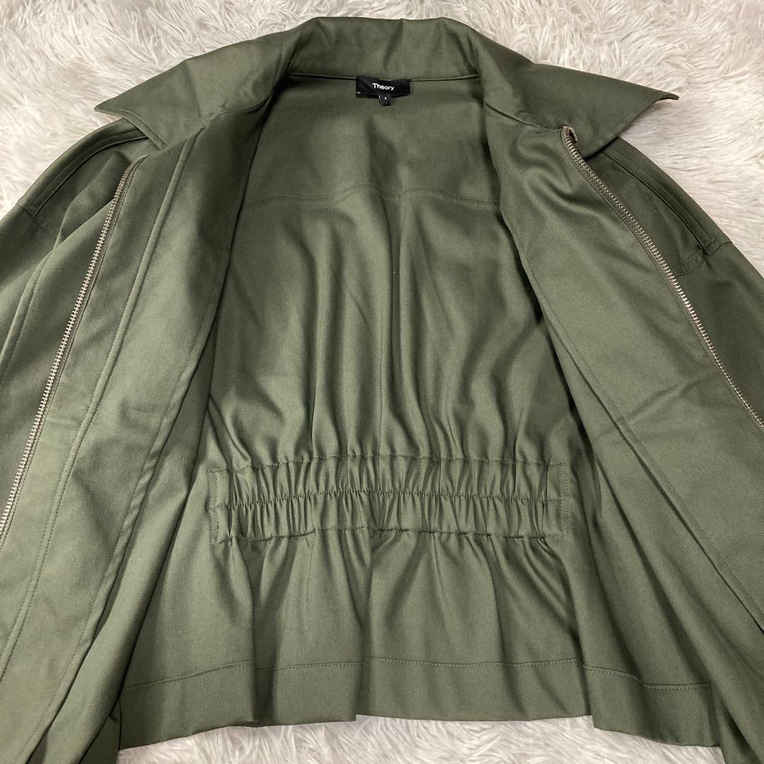極美品 現行Theory ミリタリーサファリジャケット　スプルース　カーキS