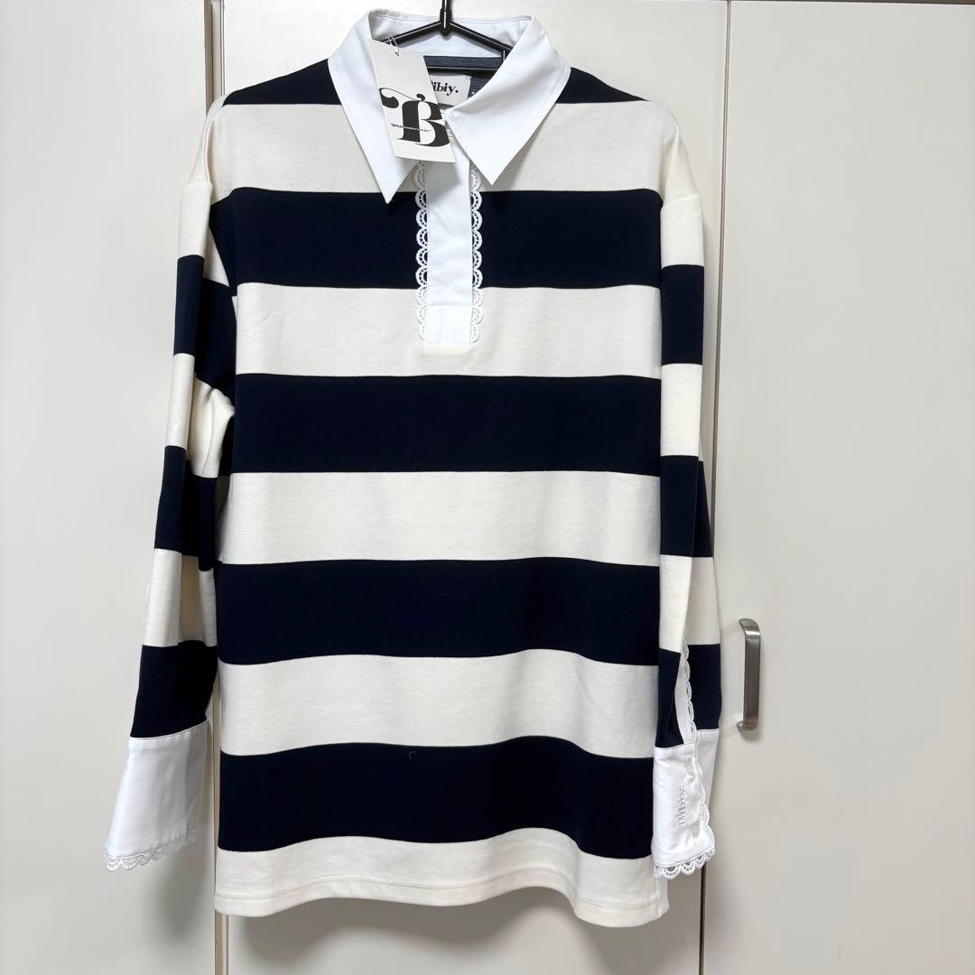 タグ付き新品 bibiy FRANCINE RUGBY TOP ラガー ニット