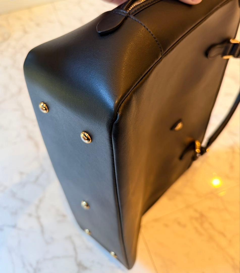 CHAMBORD SELLIERブリーフケース ／ ブラック×ゴールド