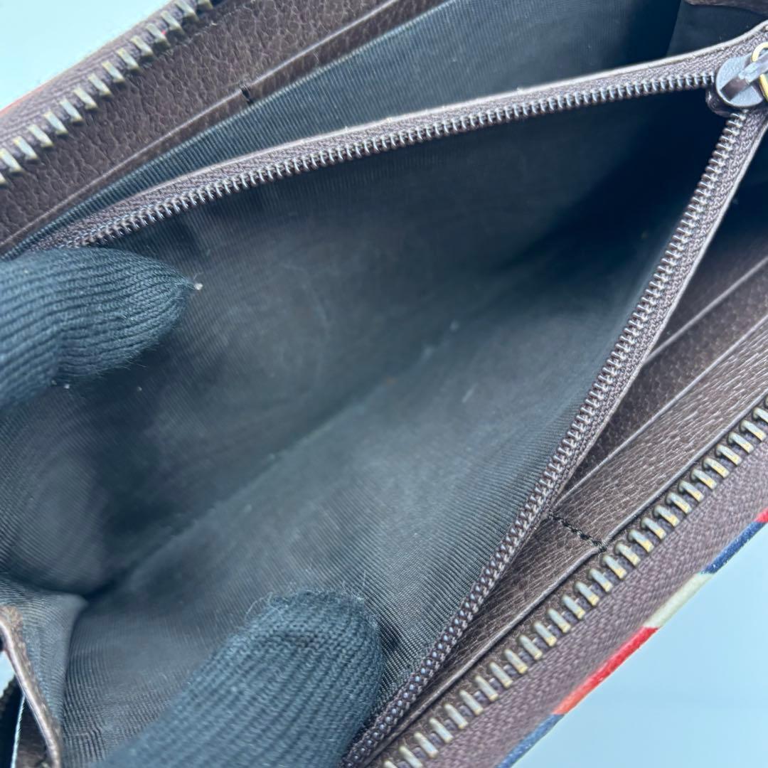 グッチ 長財布 ナイトクーリエ UFO タイガー PVC GG柄　黒