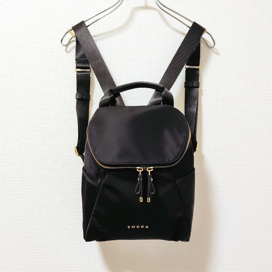 ◆美品◆　TOCCA トッカ　テトラバッグパック　リュック　ブラック　M