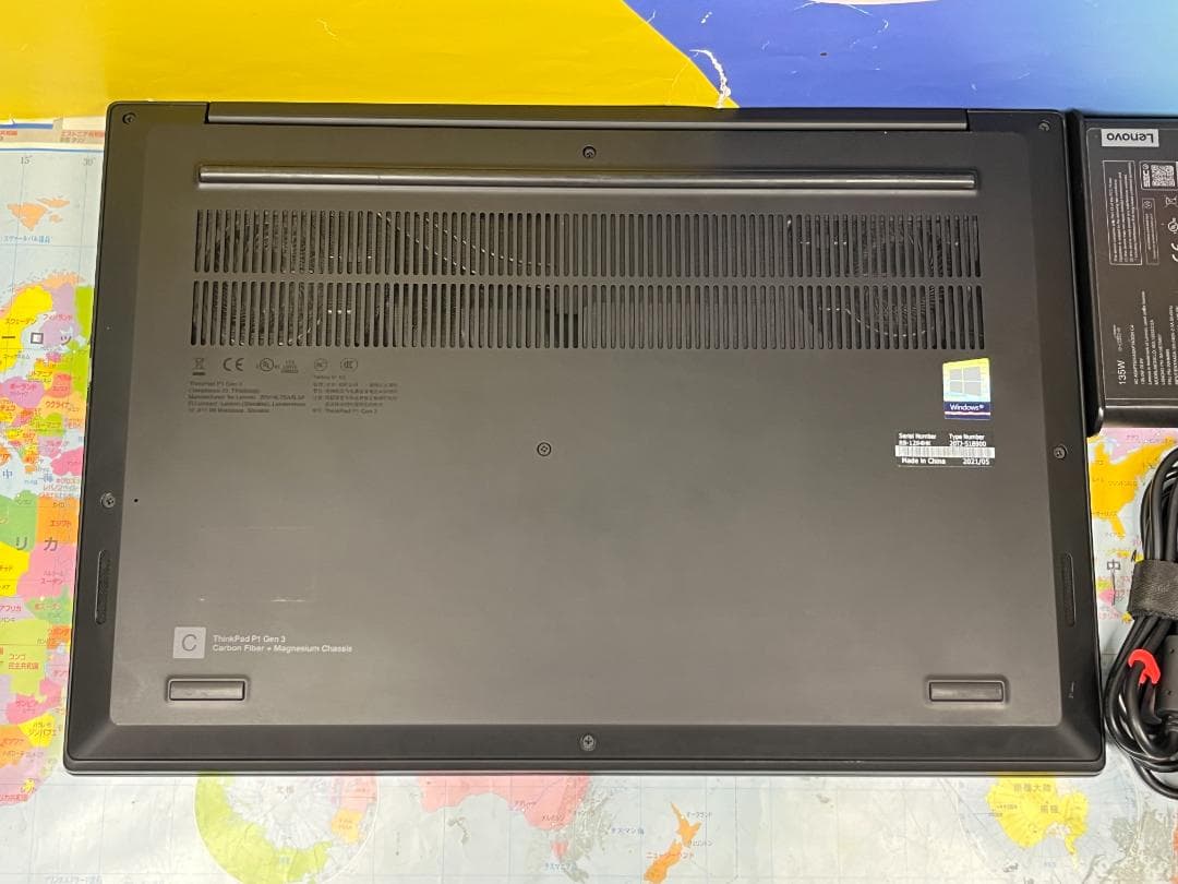 T2000・32GB・512GB 美品 レノボ P1 Gen3 15.6型 i7