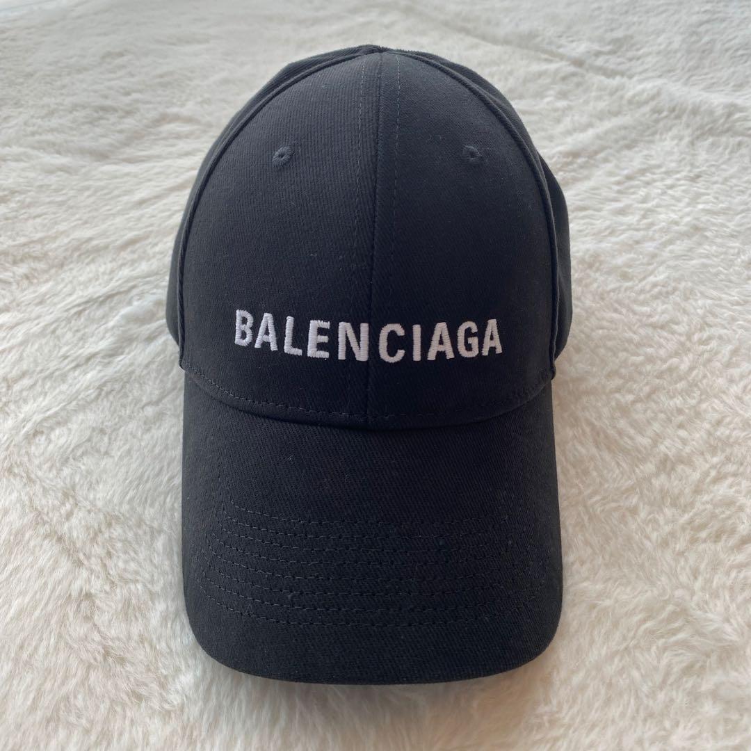 【美品】BALENCIAGA ブラック キャップ 収納袋付き