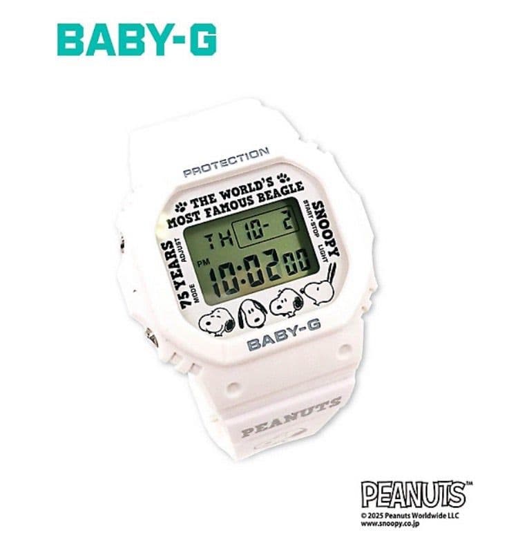 PEANUTS誕生75周年記念モデル BABY-G × PEANUTS