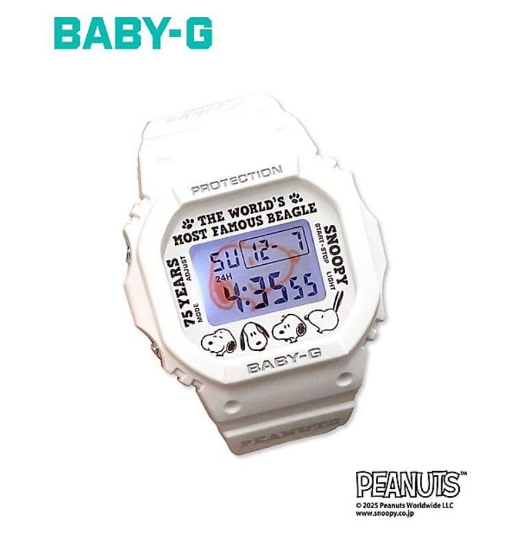 PEANUTS誕生75周年記念モデル BABY-G × PEANUTS