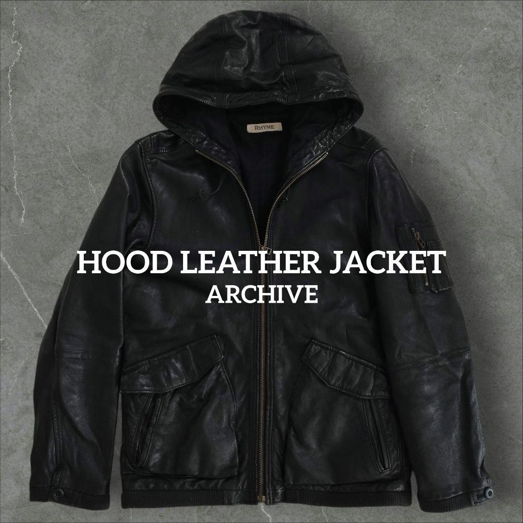 archive 00s gimmick leather jacketレザーy2k