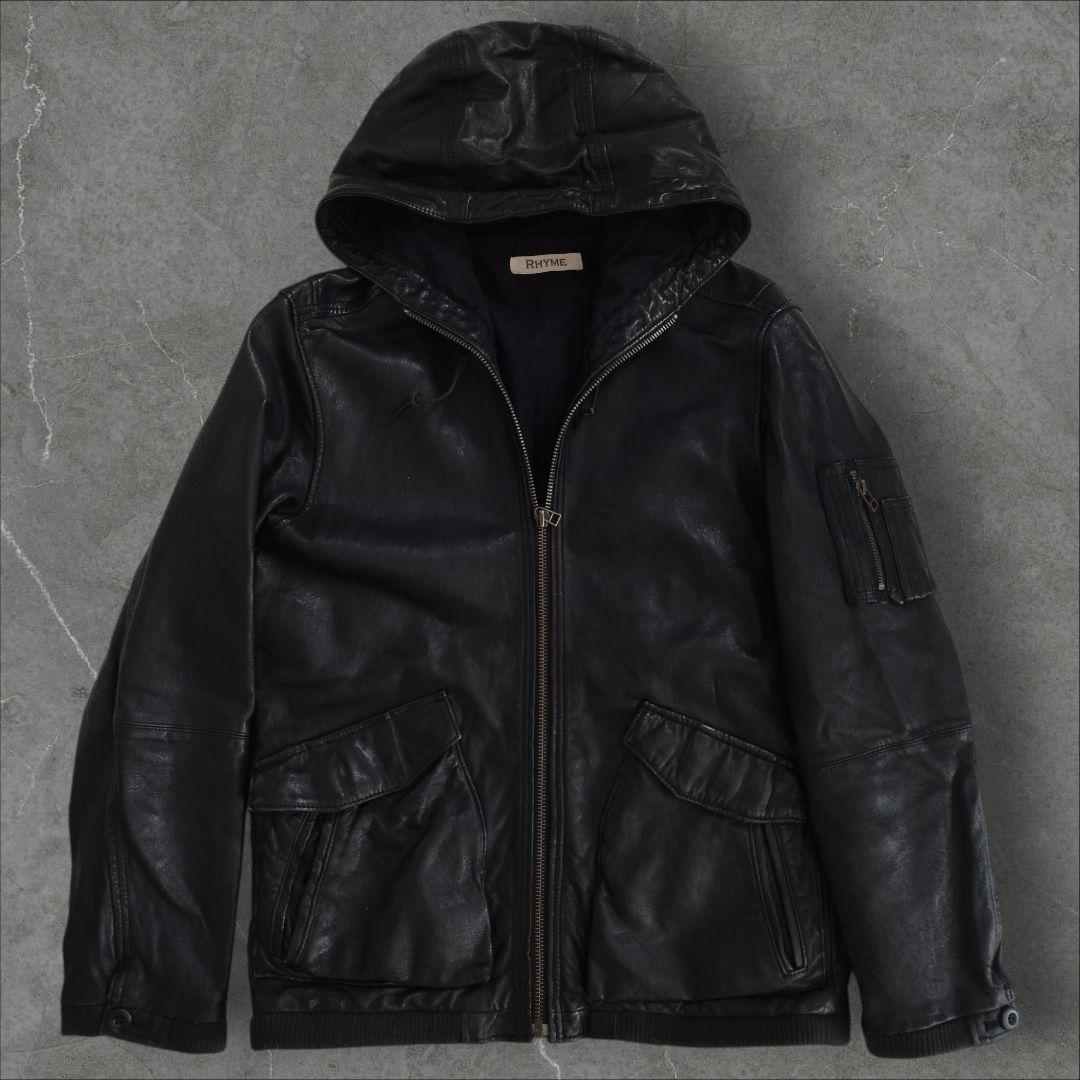 archive 00s gimmick leather jacketレザーy2k