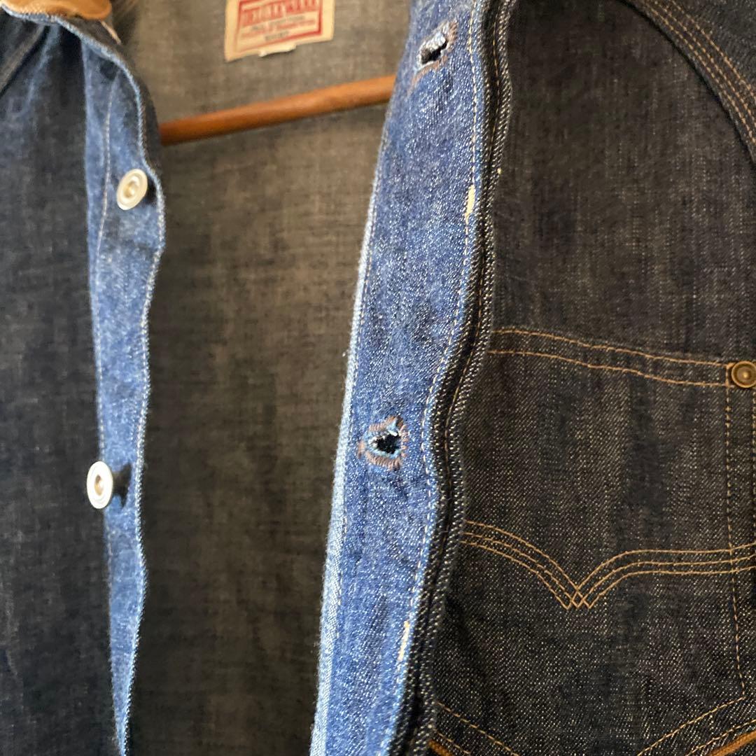 釣*中様 【美品】DELUXEWARE デニムシャツ　 L アメカジ