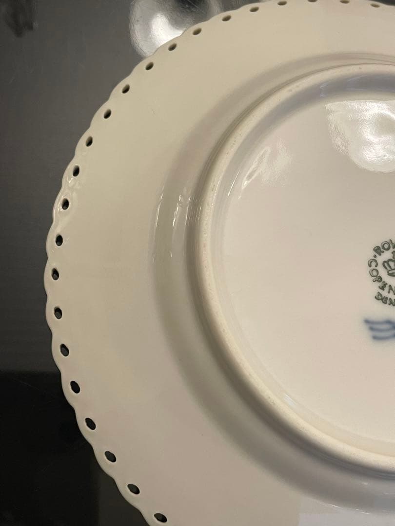 ロイヤルコペンハーゲン ブルーフルーテッド フルレース プレート 15cm