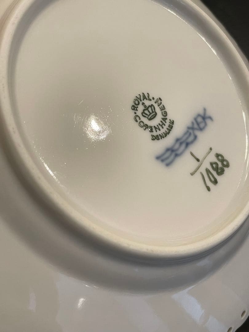 ロイヤルコペンハーゲン ブルーフルーテッド フルレース プレート 15cm