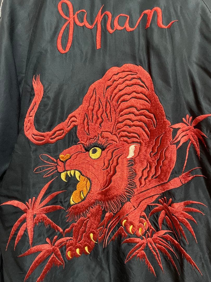 テーラー東洋 ヒノヤ別注 スカジャン TAILOR　TOYO 赤虎龍鷹日本地図